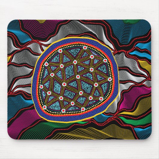 Aborigine Design-15 Mousepad (Vorne)