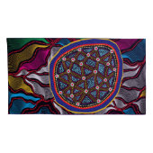 Aborigine-Design-15 Pillowcase Kissenbezug (Rückseite-Rechts)
