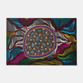 Aborigine-Design-15 Türmatte (Vorderseite)