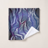 Aborigine-Design-16 Handtuch Badhandtuch Set (Waschlappen)