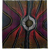 Aborigine-Design-2-Duschvorhang Duschvorhang (Vorderseite)