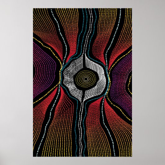 Aborigine Design-2-Poster Poster (Vorne)
