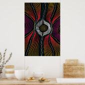 Aborigine Design-2-Poster Poster (Küche)