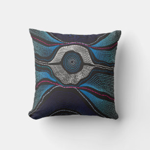 Aborigine-Design-3-wirbelkissen Kissen