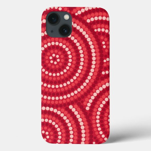 Aborigine-Dot-Malerei Case-Mate iPhone Hülle (Rückseite)