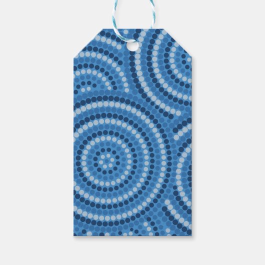 Aborigine-Dot-Malerei Geschenkanhänger (Vorderseite)