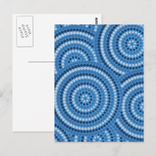 Aborigine-Dot-Malerei Postkarte (Vorne/Hinten)