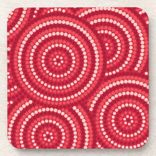 Aborigine-Dot-Malerei Untersetzer (Vorderseite)