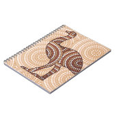 Aborigine-Emu-Punktmalerei Notizblock (Linke Seite)