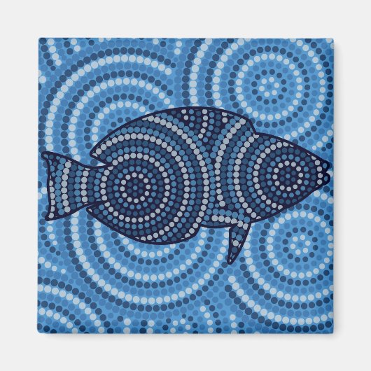 Aborigine-Fische Punktion Magnet (Vorne)