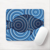 Aborigine-Fische Punktion Mousepad (Mit Mouse)