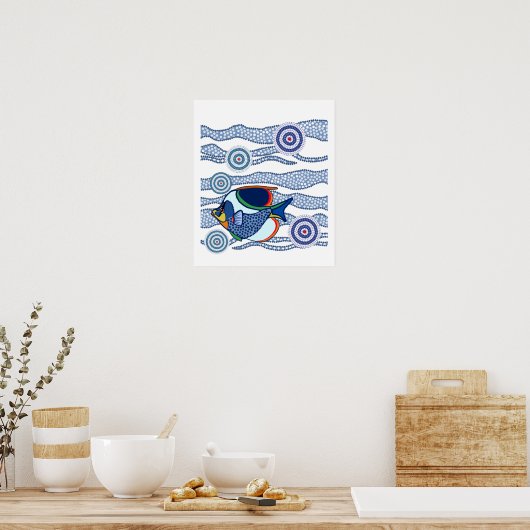 Aborigine Fish Poster (Küche)