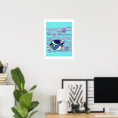 Aborigine Fish Poster 2 (Heimbüro)
