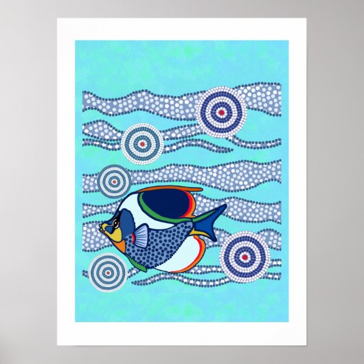 Aborigine Fish Poster 2 (Vorne)