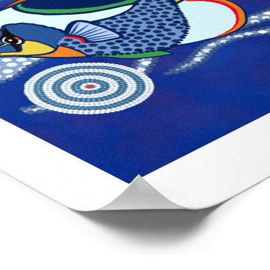 Aborigine Fish Poster 3 (Ecke)