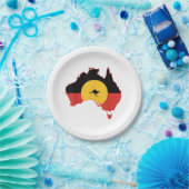 Aborigine-Flag T Shirt Australien Flaggengeschenk  Pappteller (Party)