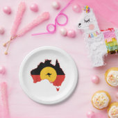 Aborigine-Flag T Shirt Australien Flaggengeschenk  Pappteller (Party)