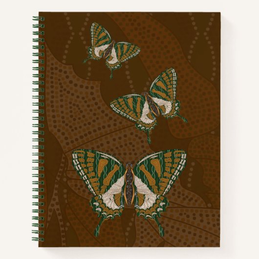 Aborigine-Frack SpiralNotebook Notizblock (Vorderseite)