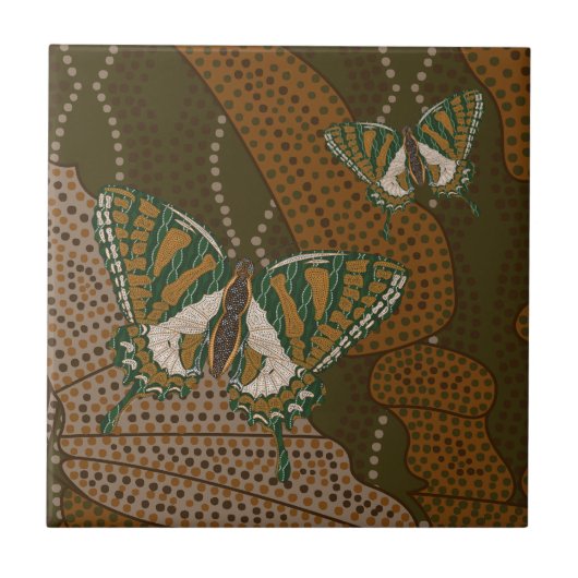 Aborigine-Frack Tile Fliese (Vorderseite)