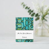 Aborigine-Hochzeitstisch Sitzplatz der Reise Blue Platzkarte (Stehend Vorderseite)