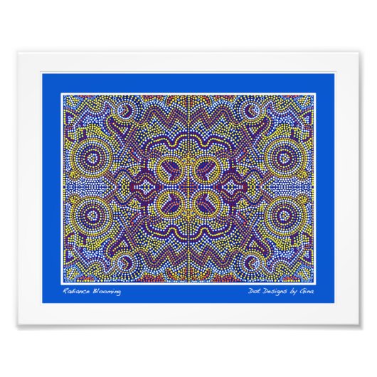 Aborigine-inspirierte Punktdesigns von Gina Fotodruck (Vorne)