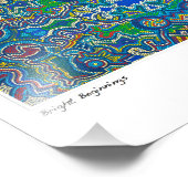 Aborigine-inspirierte Punktdesigns von Gina Fotodruck (Ecke)