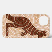 Aborigine-Kangaroo-Punktmalerei Case-Mate iPhone Hülle (Rückseite (Horizontal))