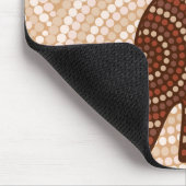Aborigine-Kangaroo-Punktmalerei Mousepad (Ecke)