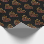 Aborigine-Kunst Art Packing Papier Herzen Geschenkpapier (Ecke)