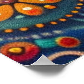 Aborigine-Kunst: Dreamtime Stories Art Poster (Ecke)