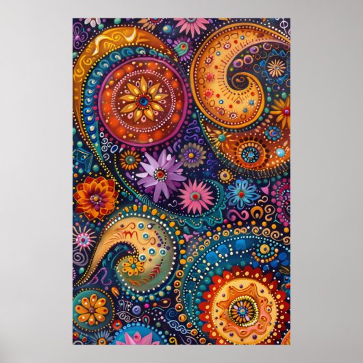 Aborigine-Kunst: Dreamtime Stories Art Poster (Vorne)