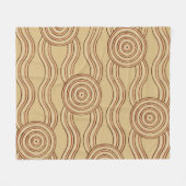 Aborigine-Kunst Fleecedecke (Vorderseite (Horizontal))