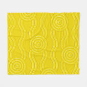 Aborigine-Kunst Fleecedecke (Vorderseite (Horizontal))