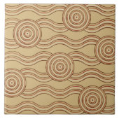 Aborigine-Kunst Fliese (Vorderseite)