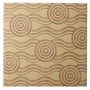 Aborigine-Kunst Fliese