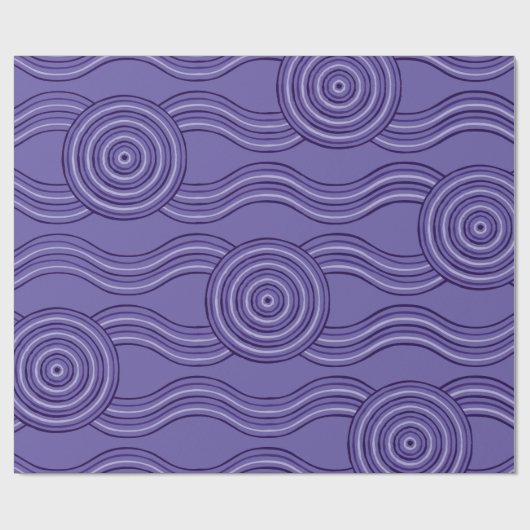 Aborigine-Kunst Geschenkpapier (Flach)