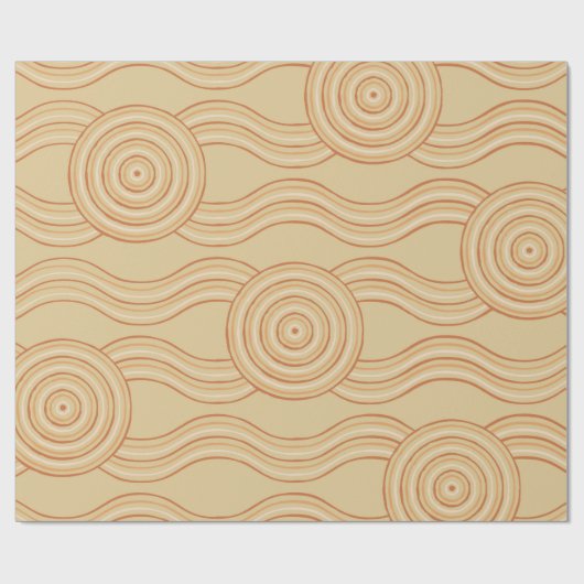 Aborigine-Kunst Geschenkpapier (Flach)
