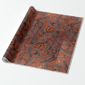 Aborigine-Kunst Inspiriert Wrapping Paper Geschenkpapier (Ungerollt)