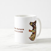 Aborigine-Kunst Koala Wild Animal Kaffeetasse (VorderseiteRechts)