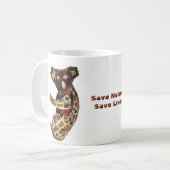 Aborigine-Kunst Koala Wild Animal Kaffeetasse (Vorderseite Links)