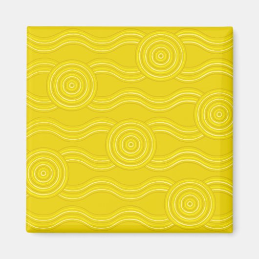 Aborigine-Kunst Magnet (Vorne)