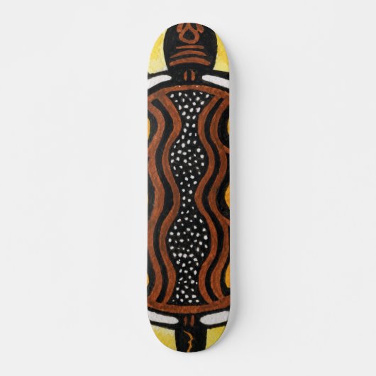 Aborigine-Kunst Malerei Skateboard (Vorne)