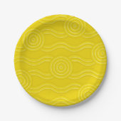 Aborigine-Kunst Pappteller (Vorderseite)