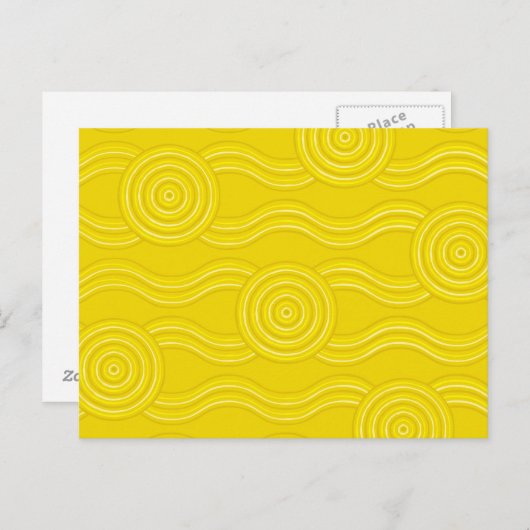 Aborigine-Kunst Postkarte (Vorne/Hinten)