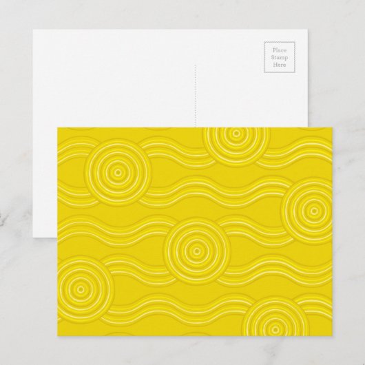 Aborigine-Kunst Postkarte (Vorne/Hinten)