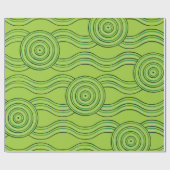 Aborigine-Kunst Rainforest Geschenkpapier (Flach)