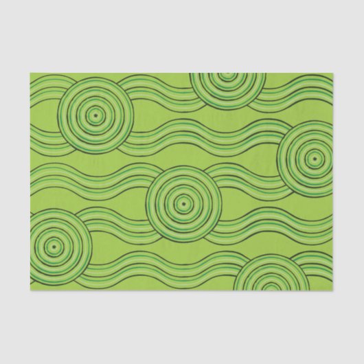 Aborigine-Kunst Seidenpapier (Vorderseite)