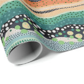 Aborigine-Kunst Streifen Packpapier (Rolleneckpunkt)