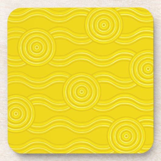 Aborigine-Kunst Untersetzer (Vorderseite)