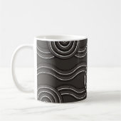 Aborigine-Kunststurm Kaffeetasse (Links)